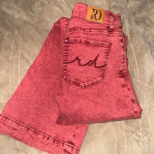 RD Women's Red Flare Jeans